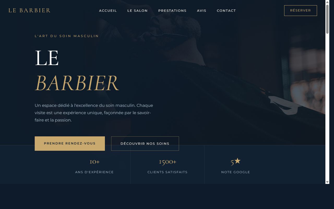 Aperçu du site LE BARBIER